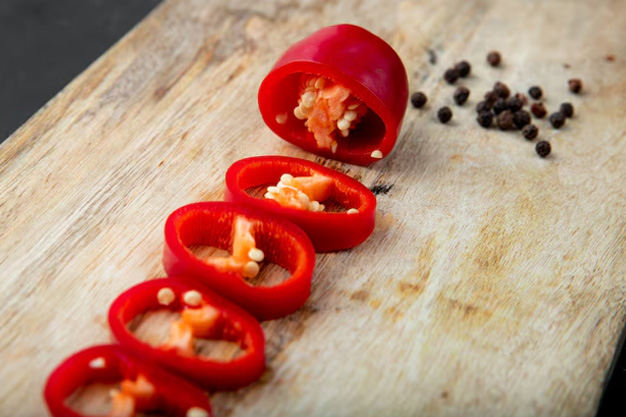 never put pepper in aluminium foil