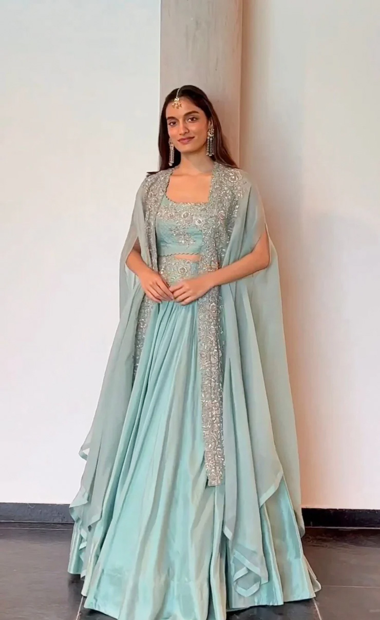 lehenga with shrug
