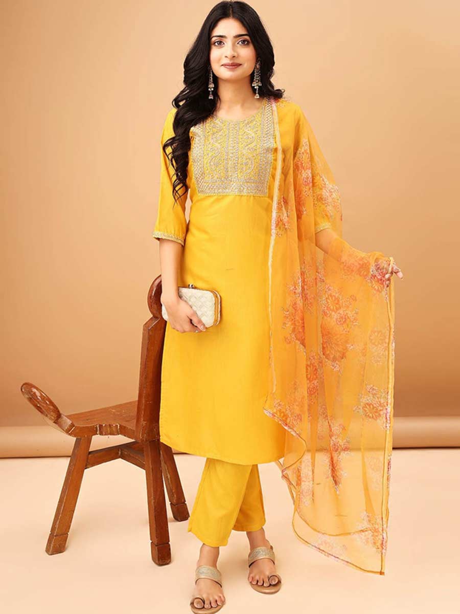 yellow suit latest designs (5)