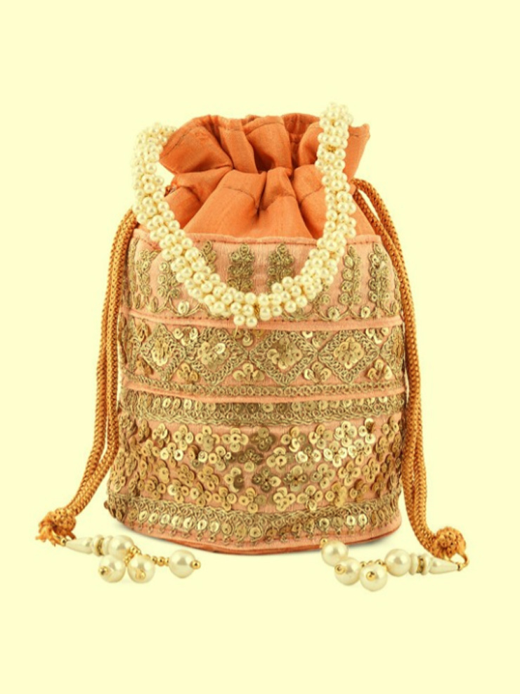 zari work potli bag