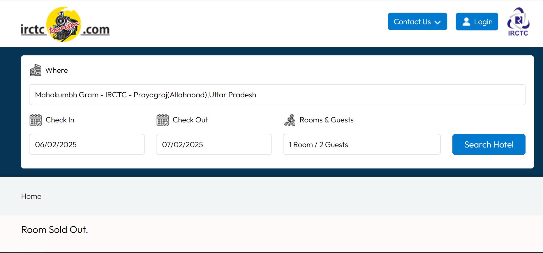 TENT BOOKING MAHA KUMBH SOLD OUT