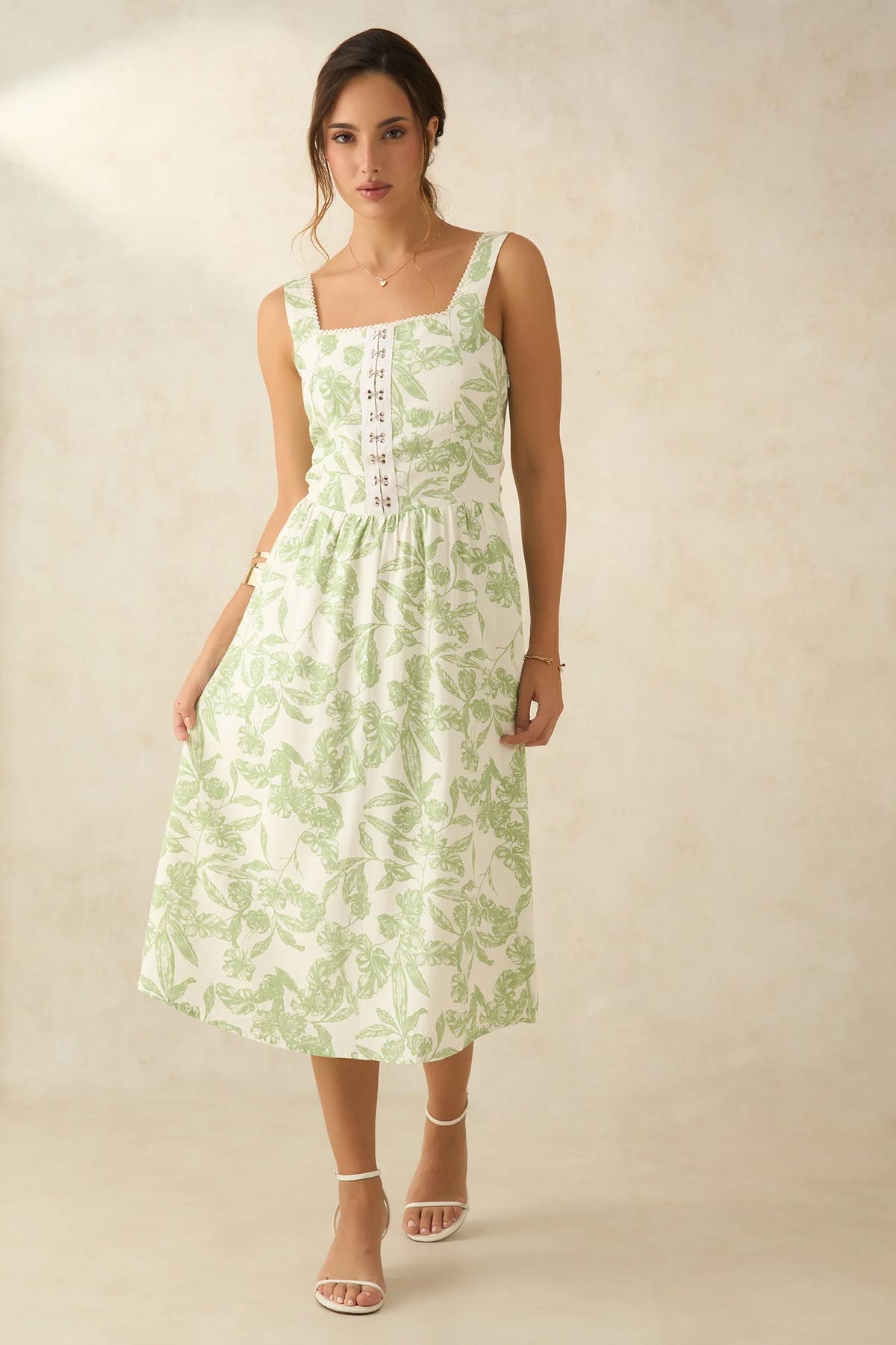 floral print midi dress (2)