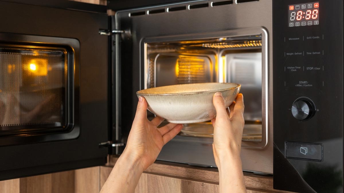 The microwave will also be clean