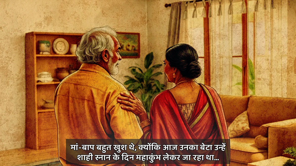 maha kumbh heartbreaking sad story how a boy left his old parents alone2