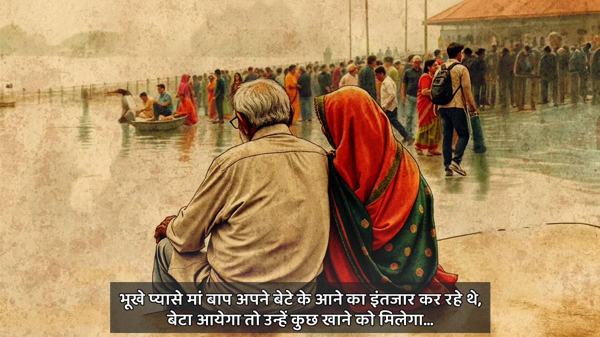 maha kumbh heartbreaking sad story how a boy left his old parents alone5