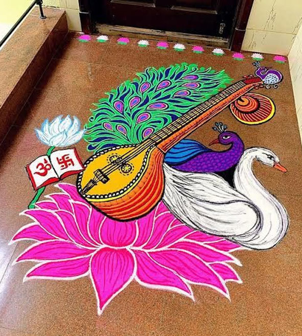 Mor hans rangoli