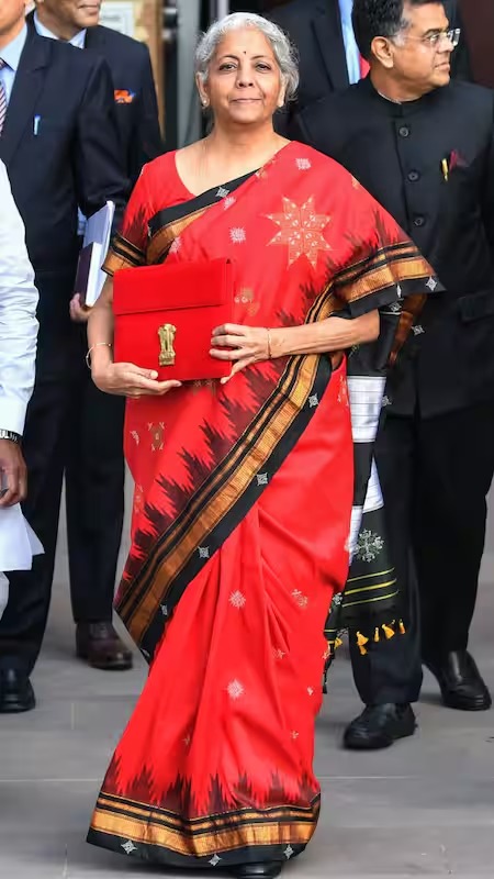 indian Budget finance minister Sarees