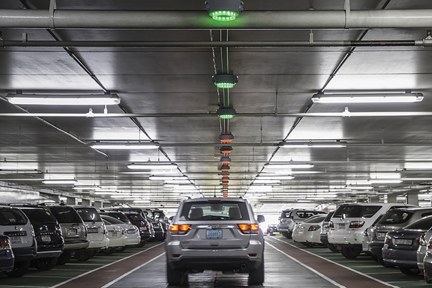 Parking lot at parking slot