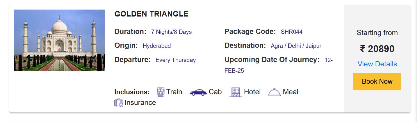 irctc budget tour packages for family trip in february 2025