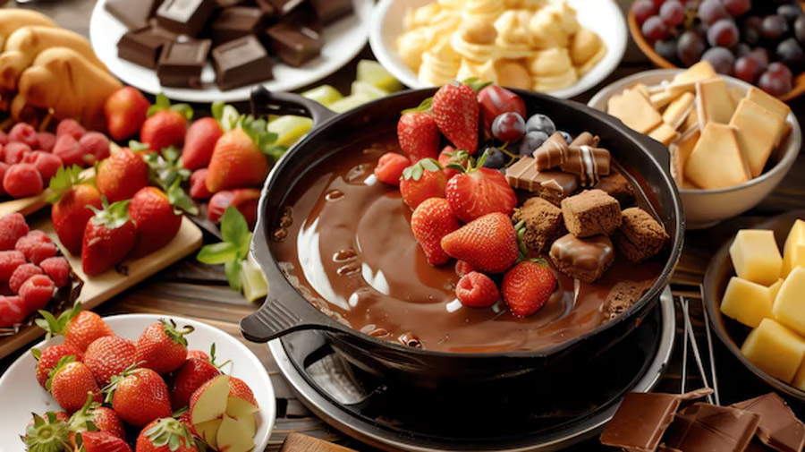 strawberry chocolate fondue