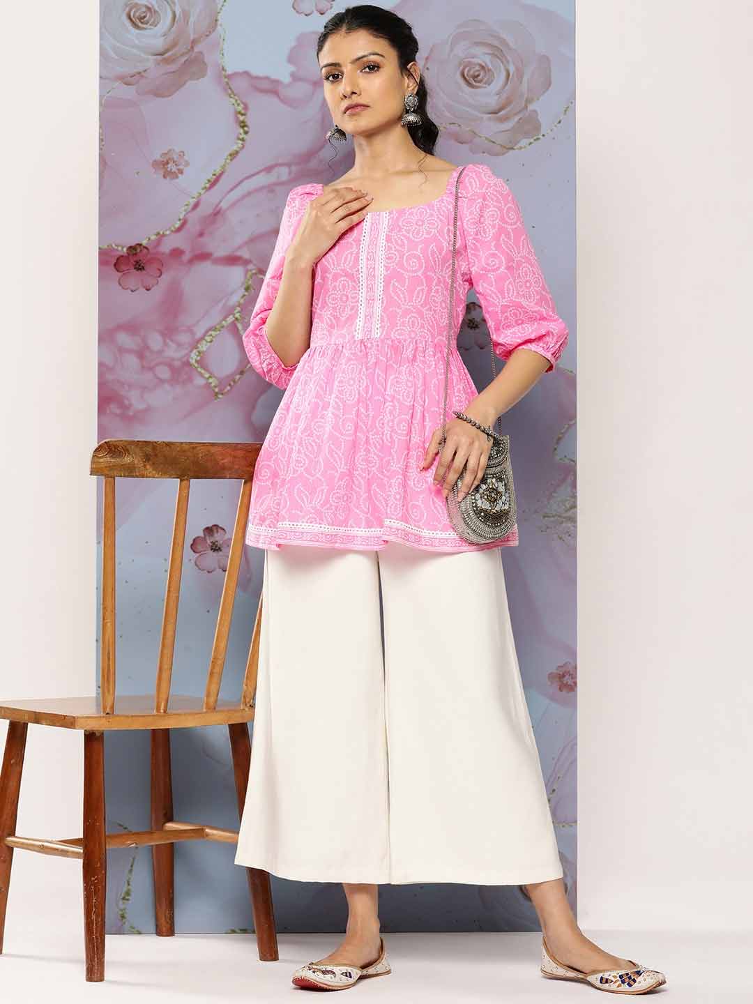 pink kurti