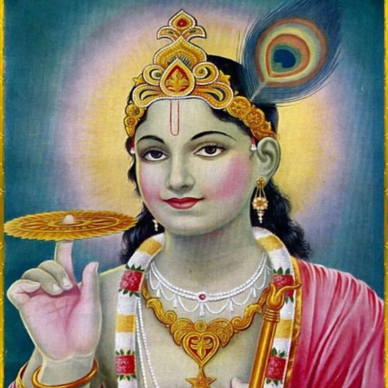 sabse pehle kisne banai thi shri krishna ki painting