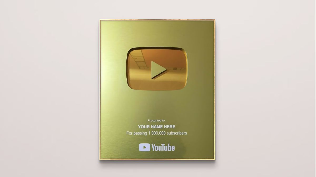YouTube Gold Play Button