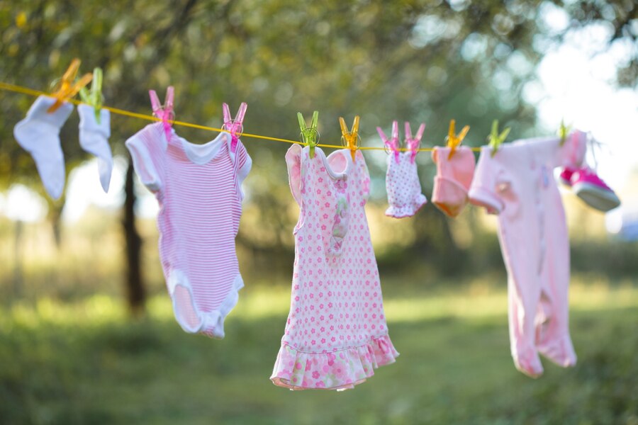 clothes hanging