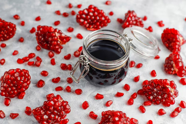 anar ke chilke ka marination syrup