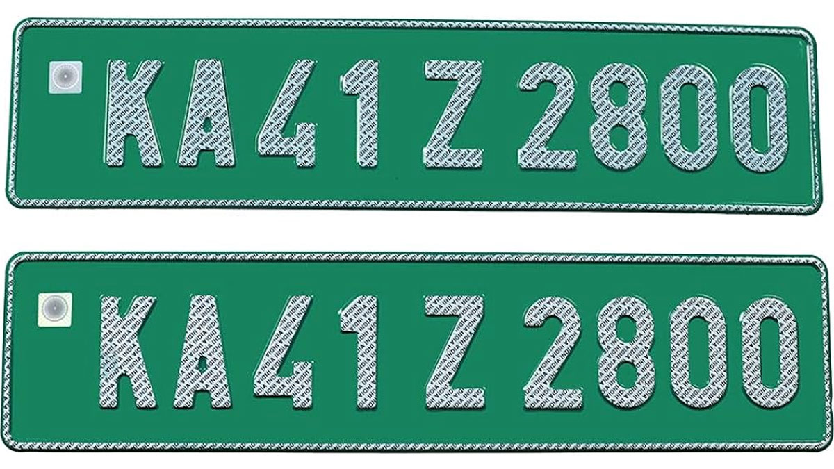 green number plate meaning