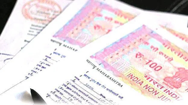 stamp paper different value reason