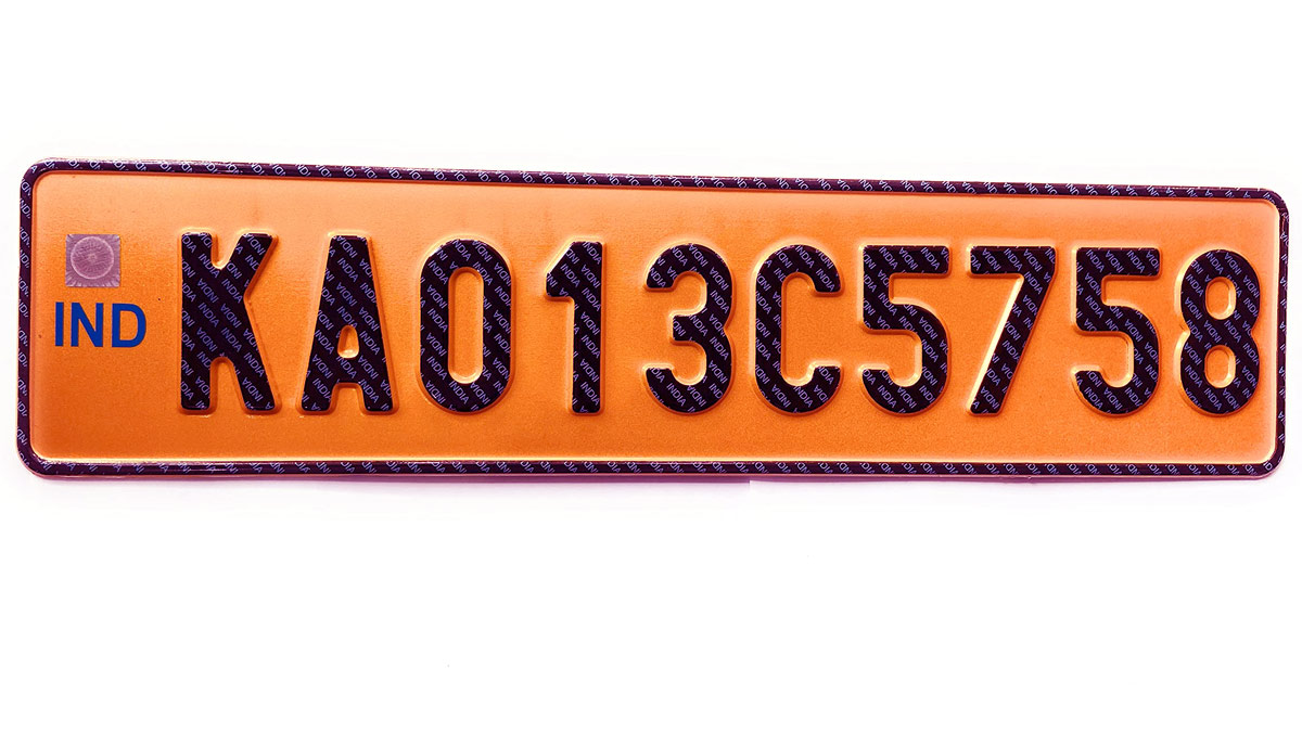 yellow number plate meaning