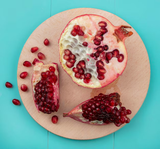 how to peel and cut pomegranate