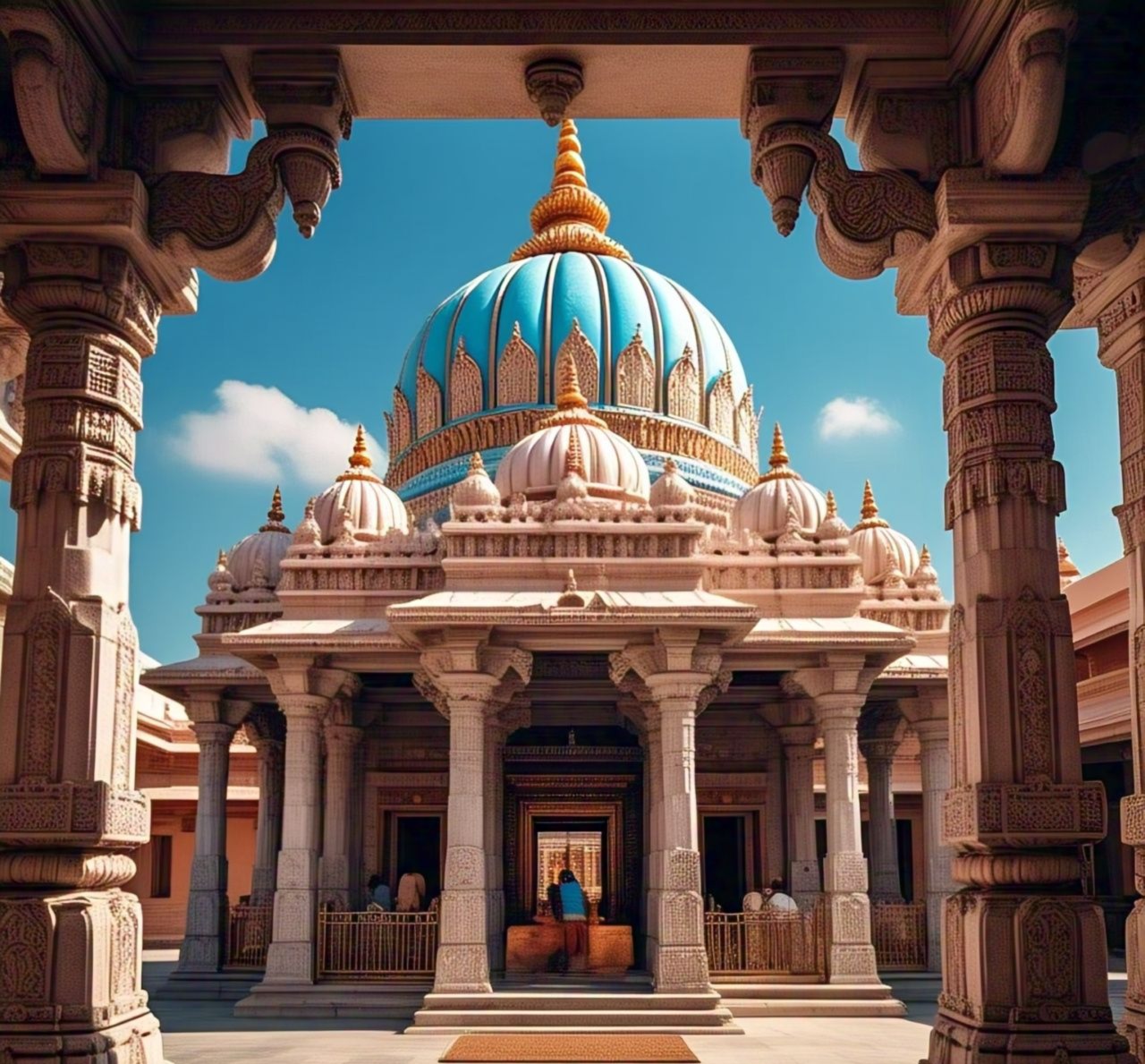 mandir dome shape
