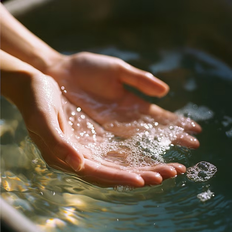 how does hot water and salt works