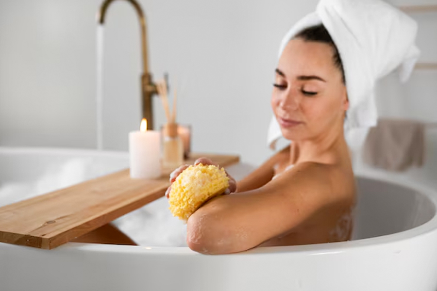 how to use hot salt water