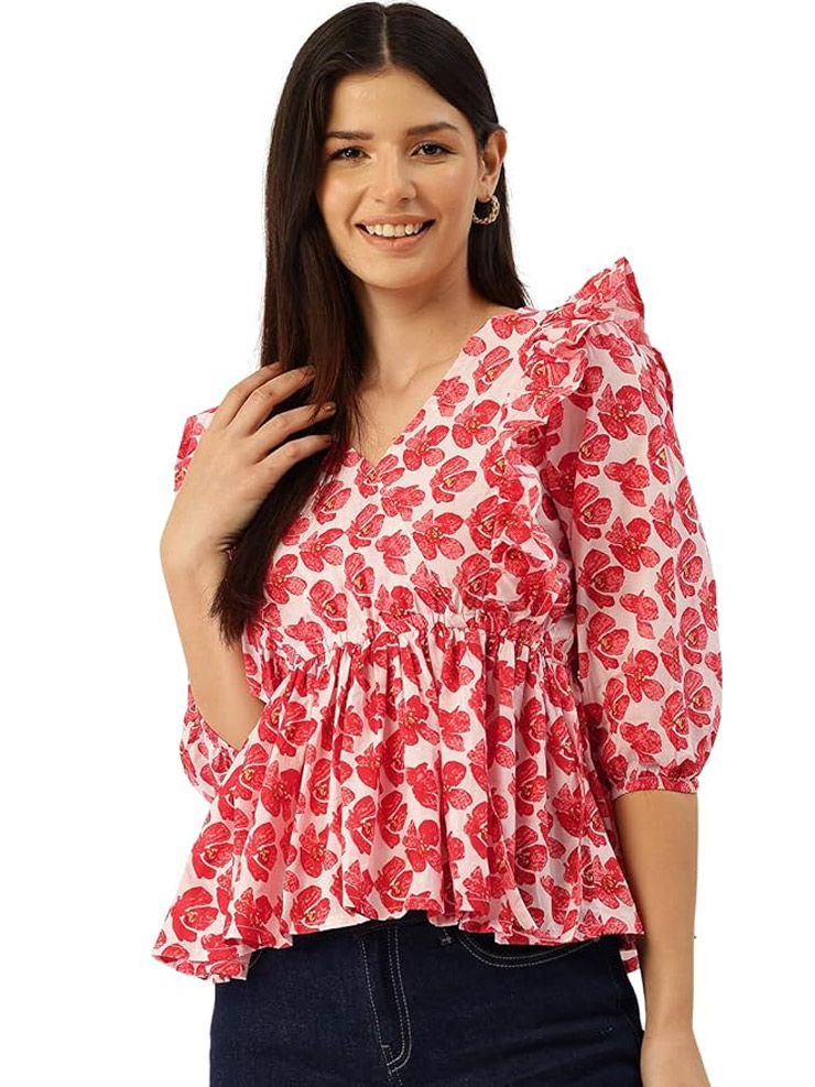 Short Puff sleeves kurti