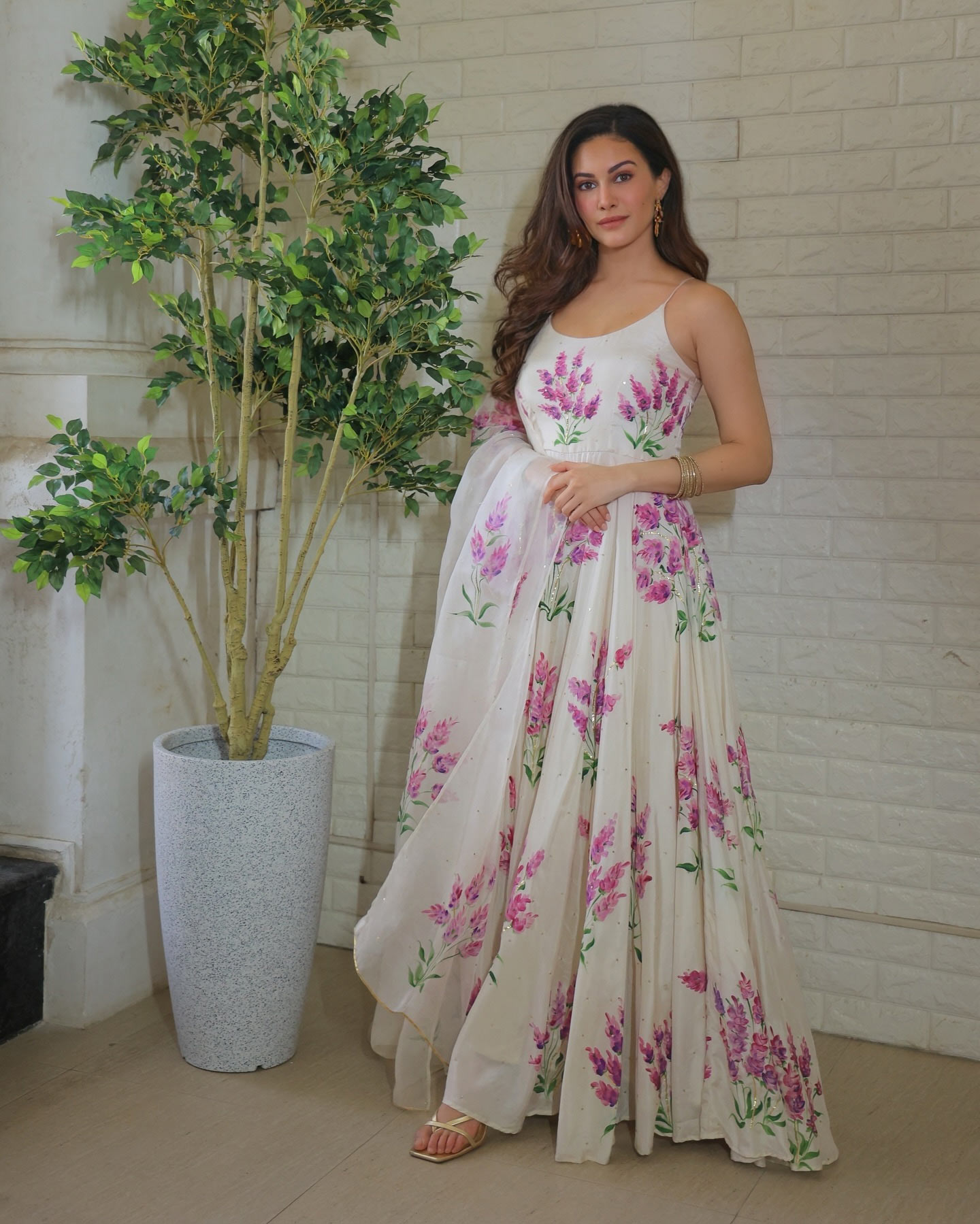 flower anarkali