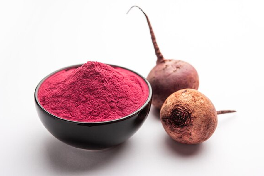 made herbal color with beetroot