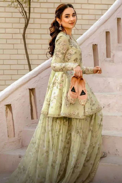 Peplum Suit With Sharara