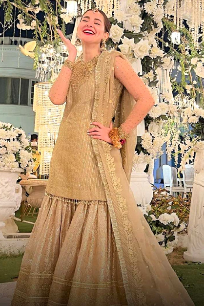 Sequins Sharara Suit