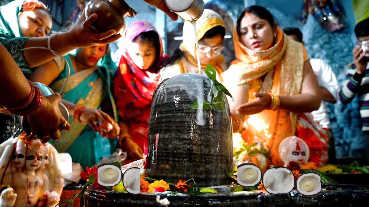 shivling pr aadha kata hua nariyal hi kyu arpit karte hain