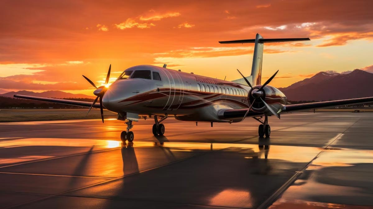 Where is airplane servicing done