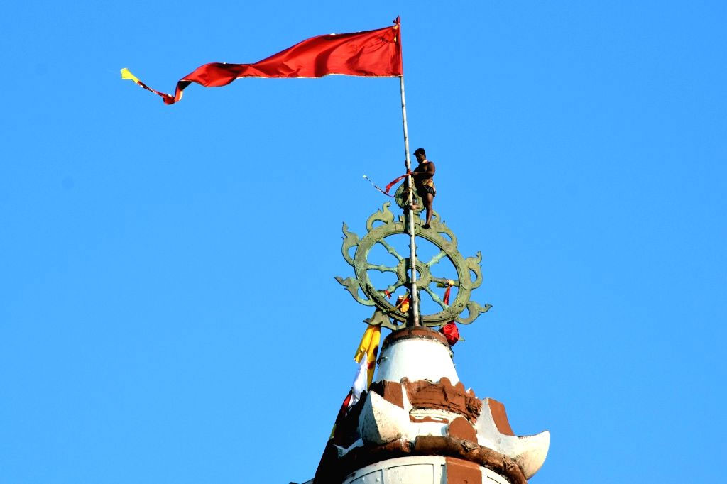Why are temples built in triangle shape