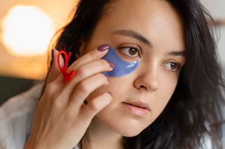 Natural eye mask for dark circles