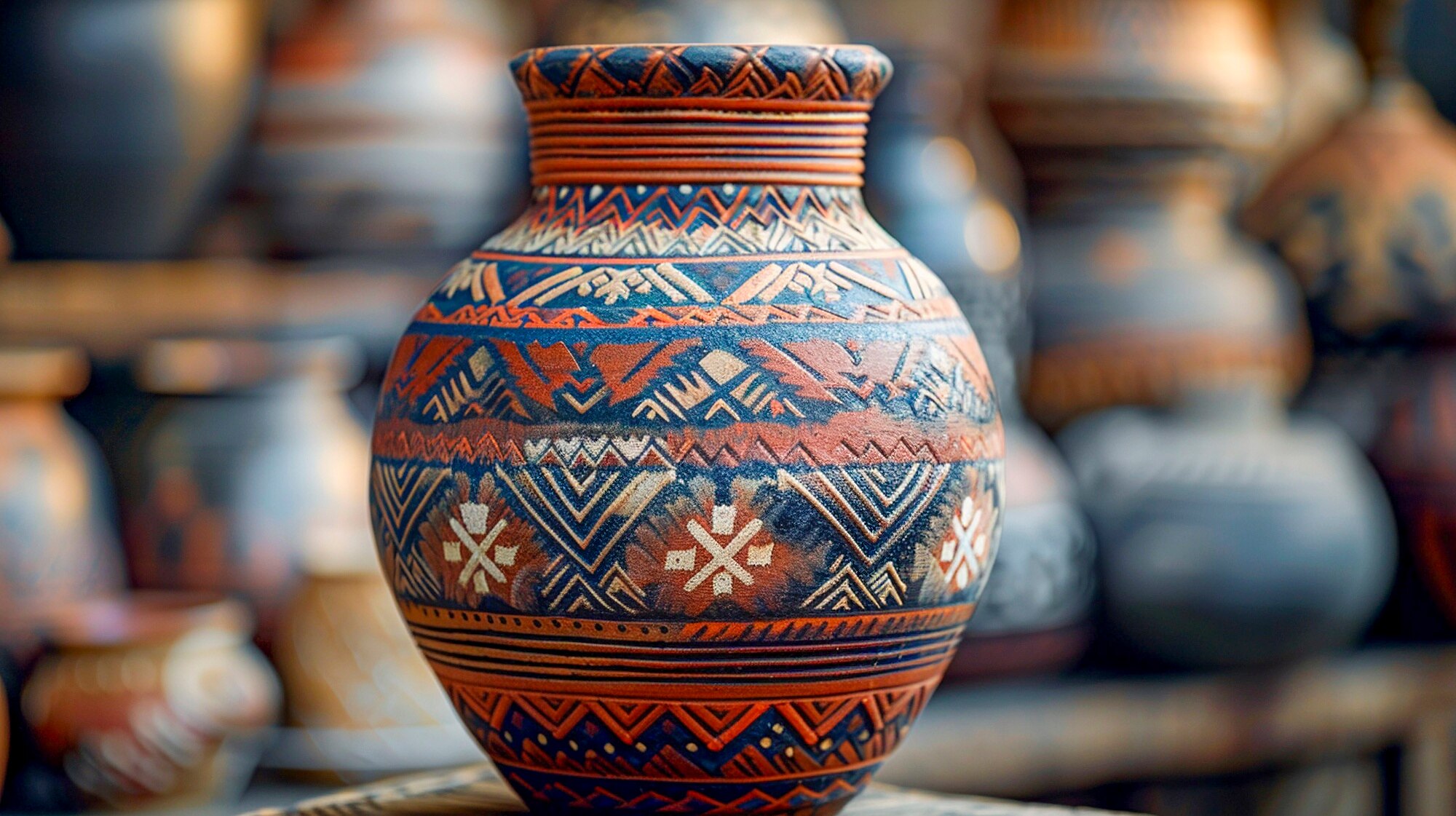 terracotta-vase-with-indigenous-pattern_23-2151585693