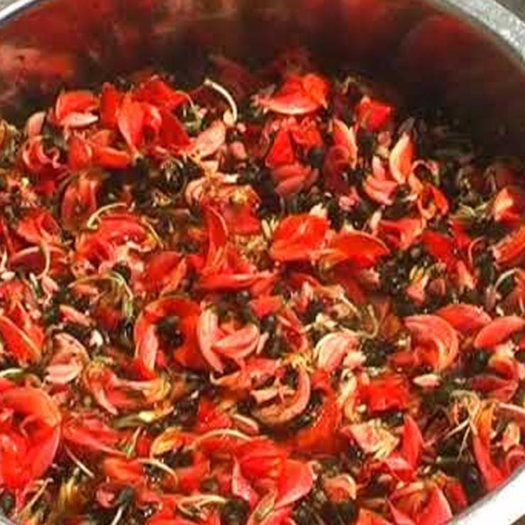 How to make natural colors from flowers at home