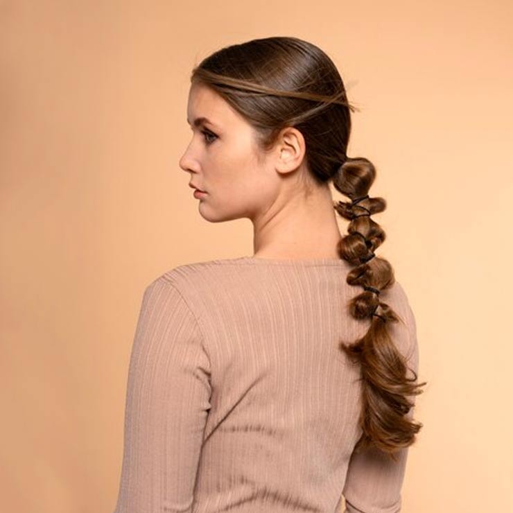 rubber band hairstyle