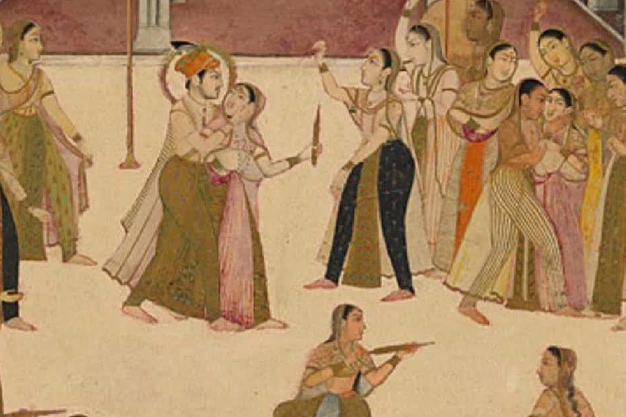 holi in the mughal era