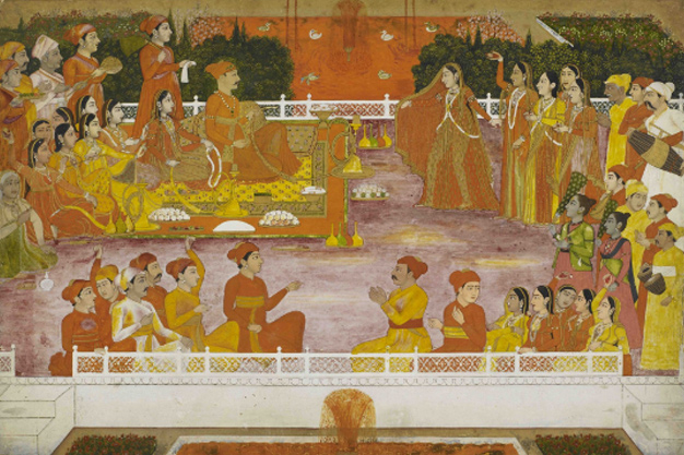 mughal history and holi festival