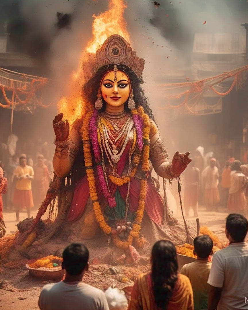 places where holika dahan did not performed