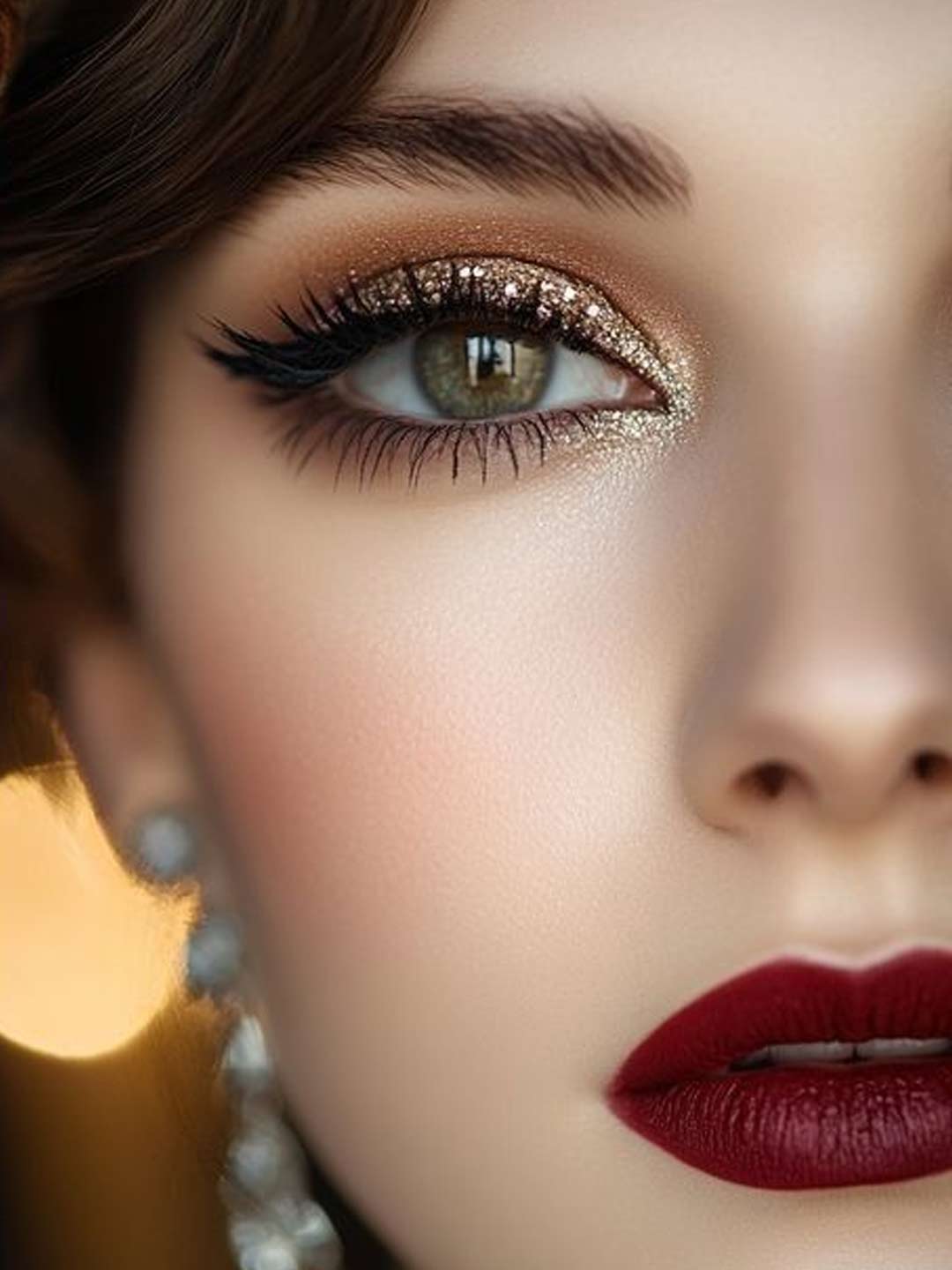 Glitter eye makeup (2)