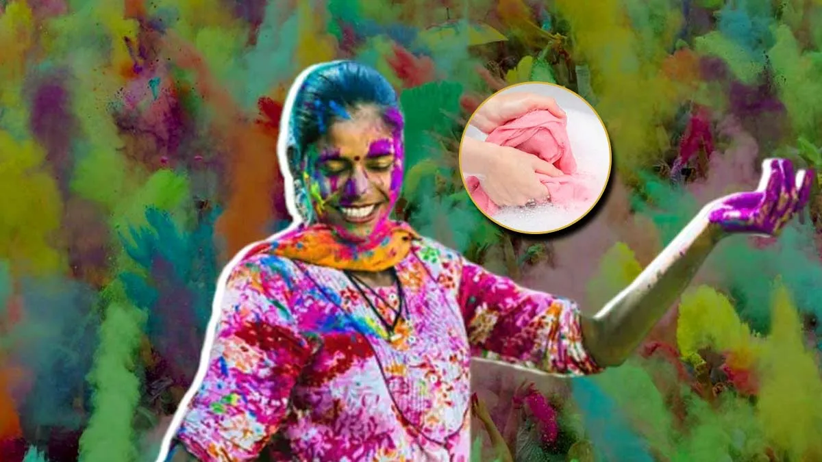 How To Remove Holi Colour Stains From Clothes