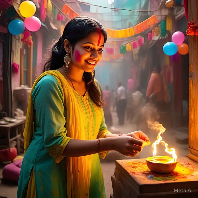 holi pr diye mein gulal aur 1 ka sikka dalkar jalane ke labh