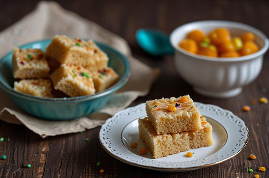 sooji mawa milk cake