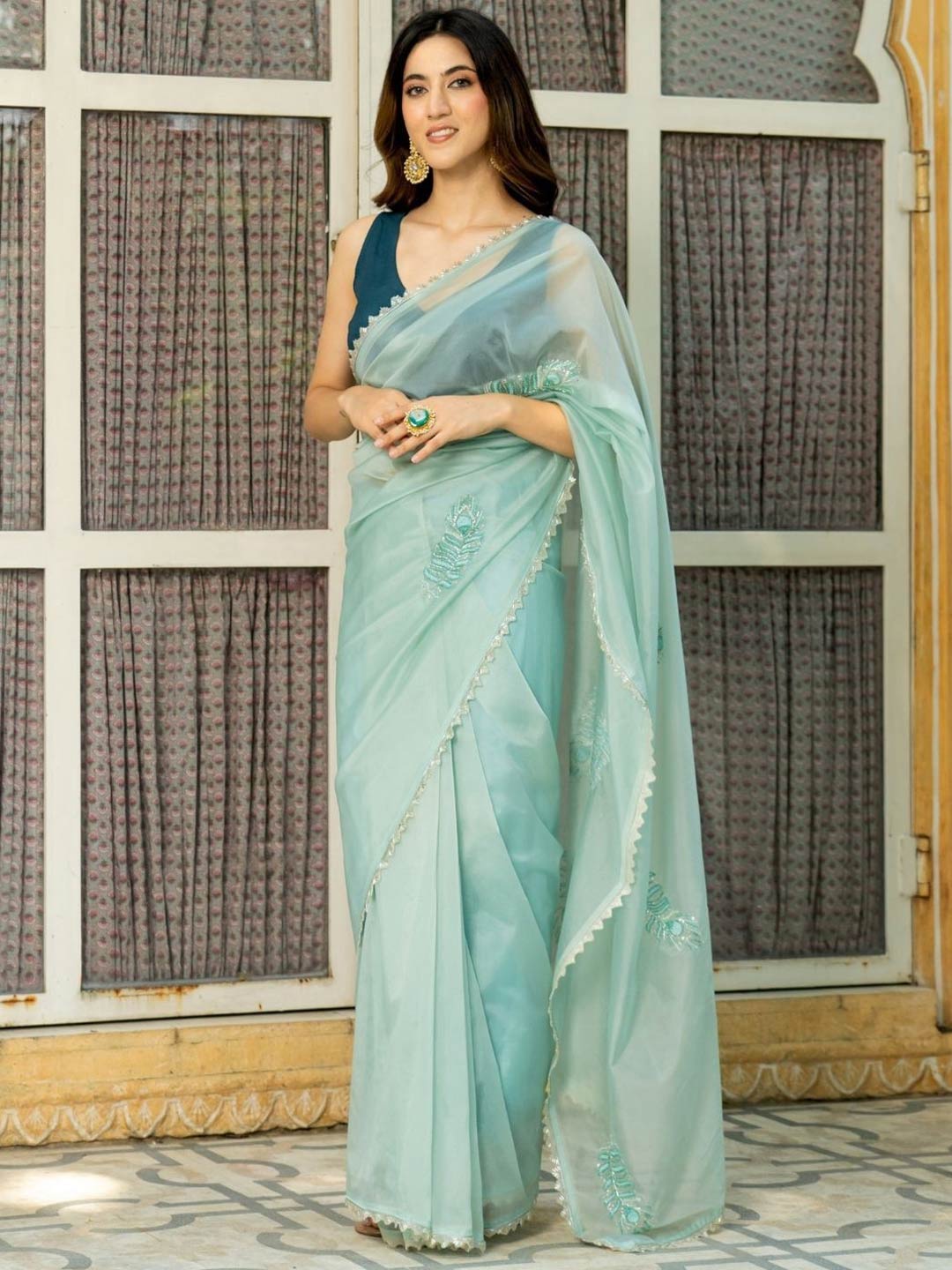 organza saree (8)