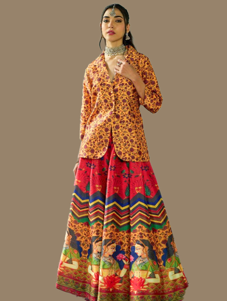 Traditional skirt and top