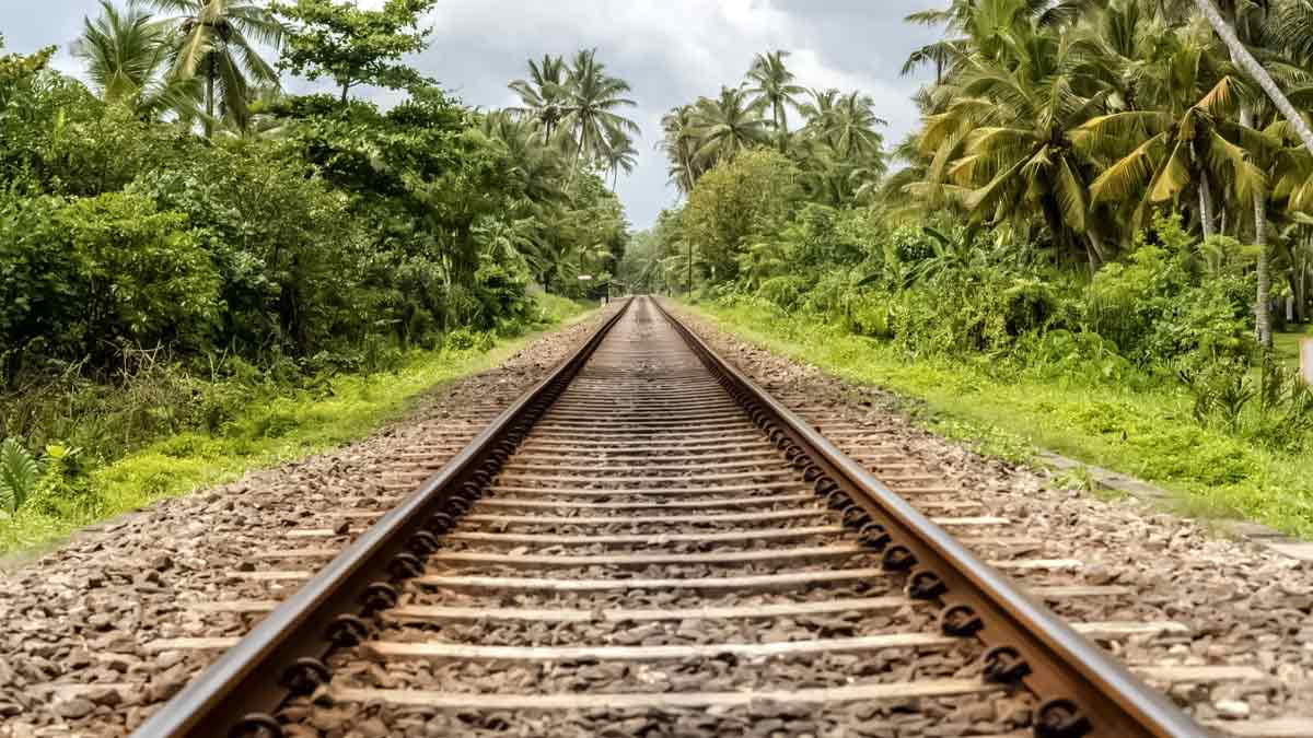 Nut bolts connect the two tracks