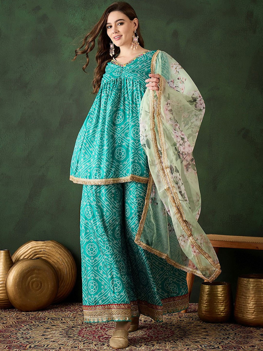 bandhej kurta plazo (4)