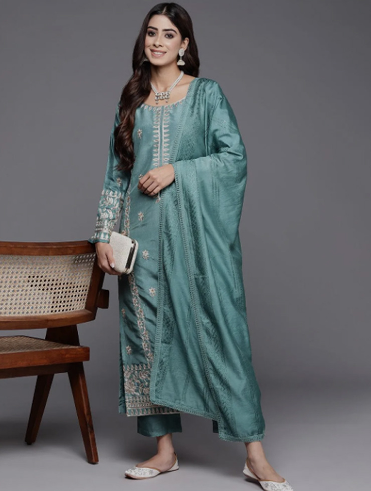 thread work pant style suit designs (4)